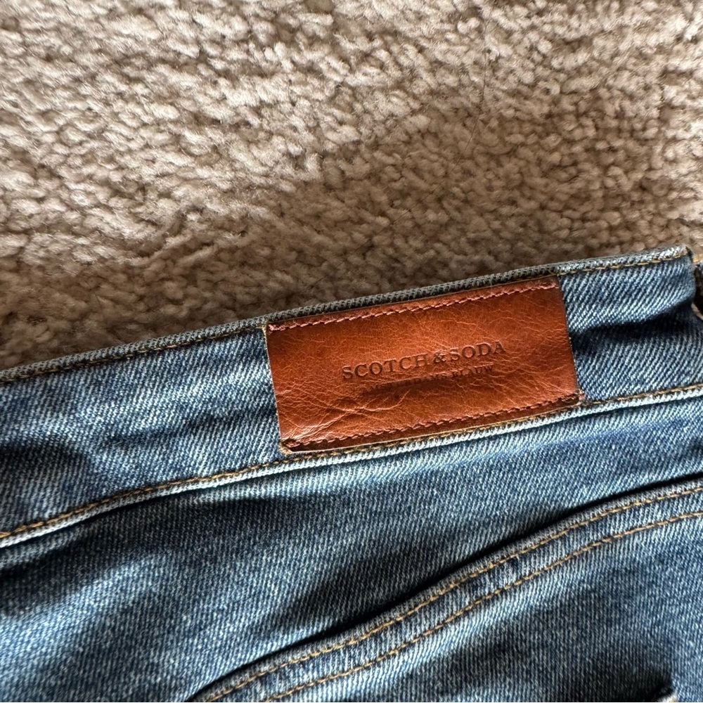 Scotch & Soda Women's The Keeper Slim Fit Patched Distressed Crop Jeans 28/32 - Picture 11 of 14